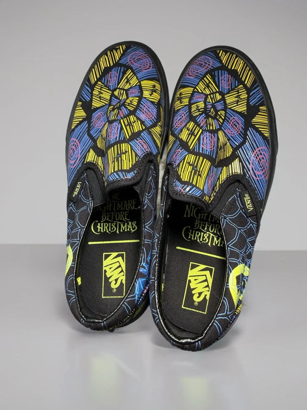 Disney Vans Nightmare Before Christmas Slip-On Black Multicolor Size 8 Women’s